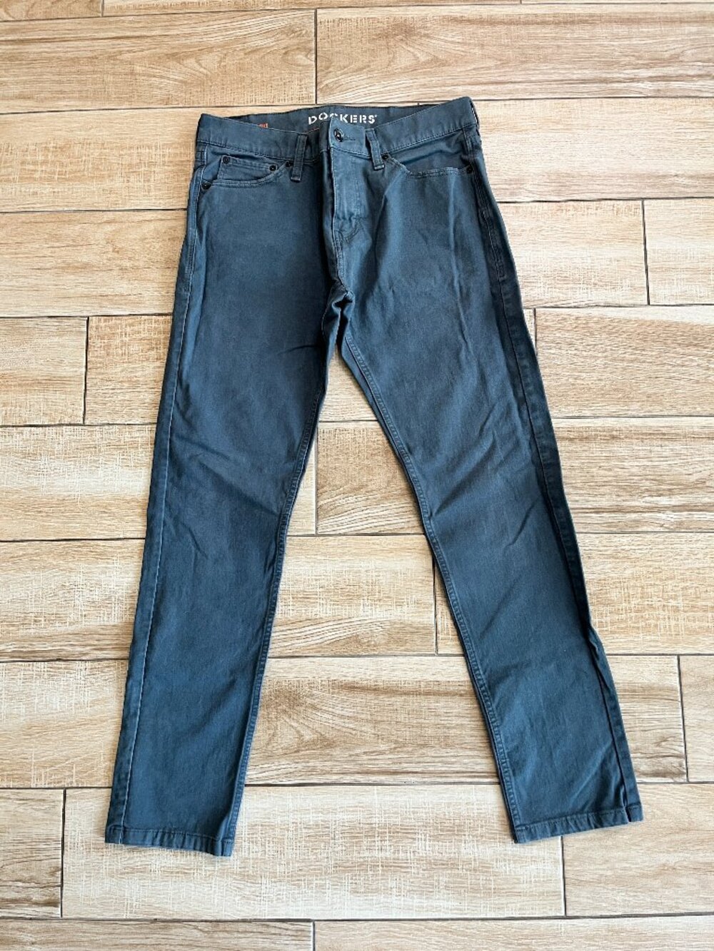 Mens Dockers Grey Slim Fit Jean Cut Pants - 31x29